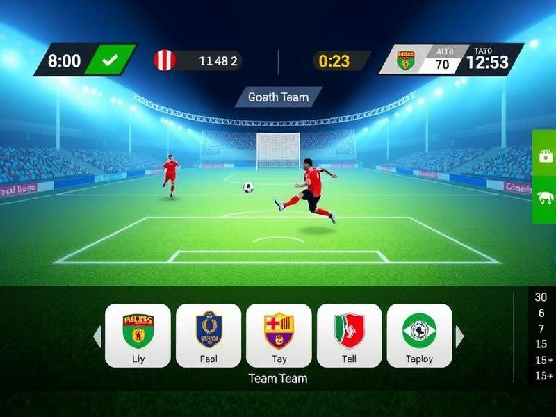 Karnataka Premier Goalgetters gameplay screenshot showing football action
